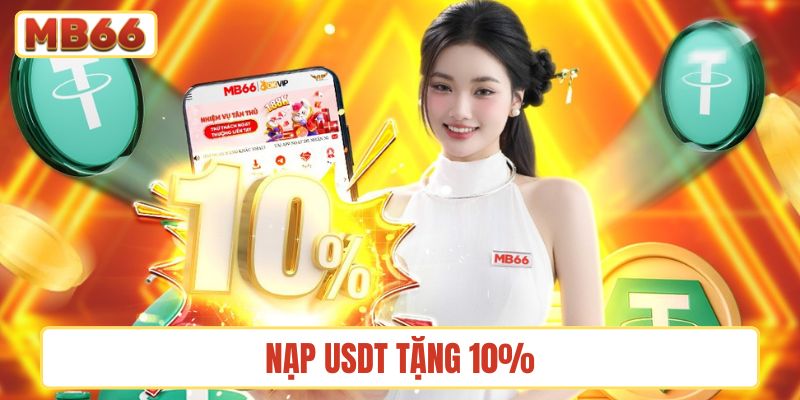 nạp USDT tặng 10%