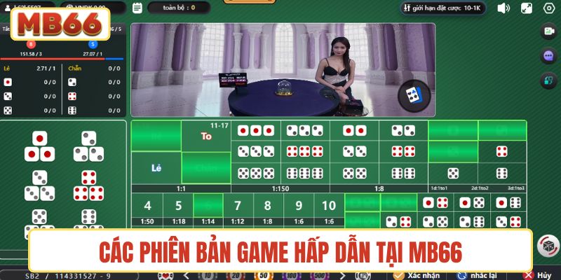 Các phiên bản game hấp dẫn tại MB66