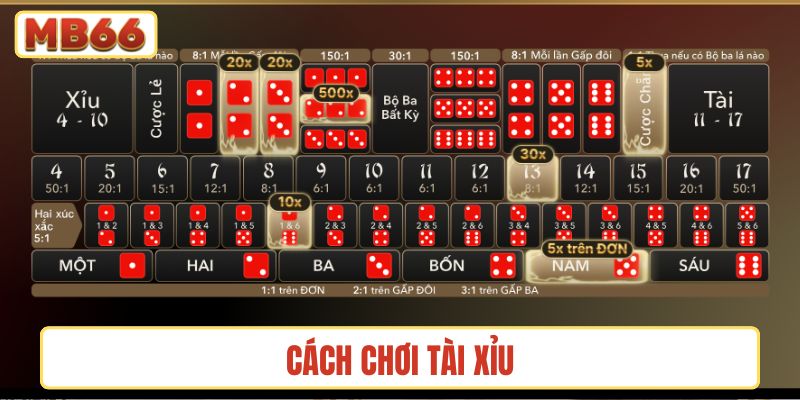 Cách chơi tài xỉu